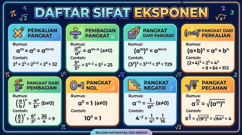 Sifat-sifat Eksponen