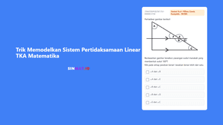 Trik Jitu Hubungan Dua Garis Dan Sudut TKA Matematika
