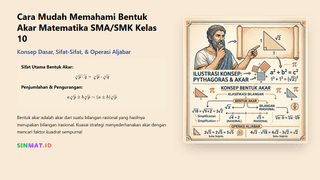 Cara Mudah Memahami Bentuk Akar Matematika SMA/SMK Kelas 10
