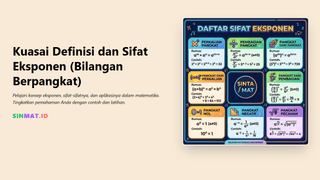 Kuasai Definisi Dan Sifat Eksponen (Bilangan Berpangkat)
